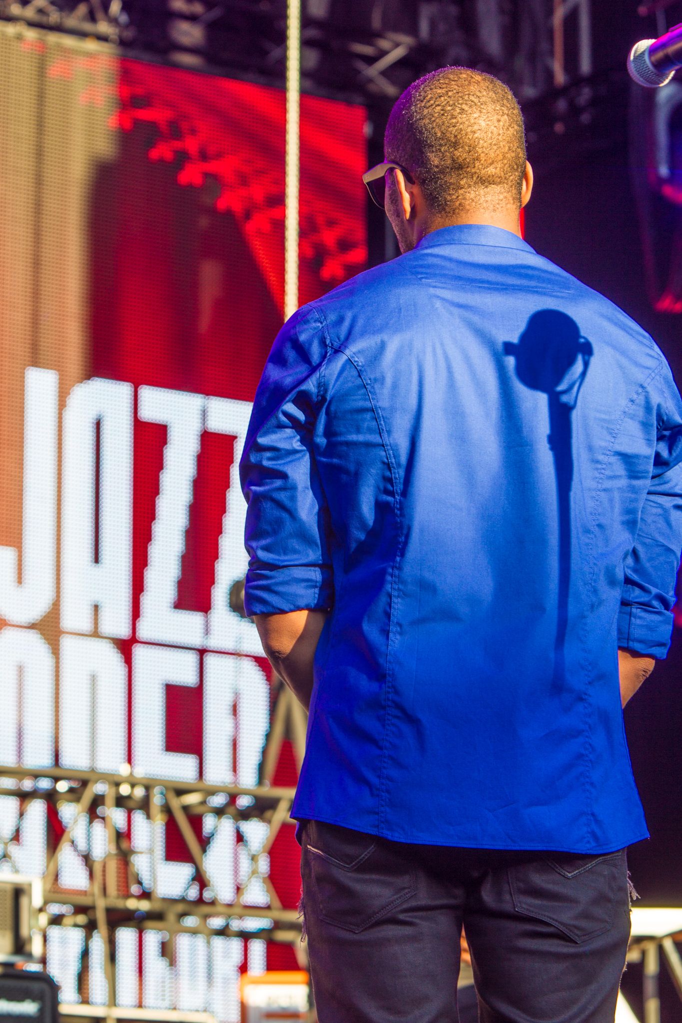 Trombone Shorty performs at the Schlossplatz during the Stuttgart Jazz Open