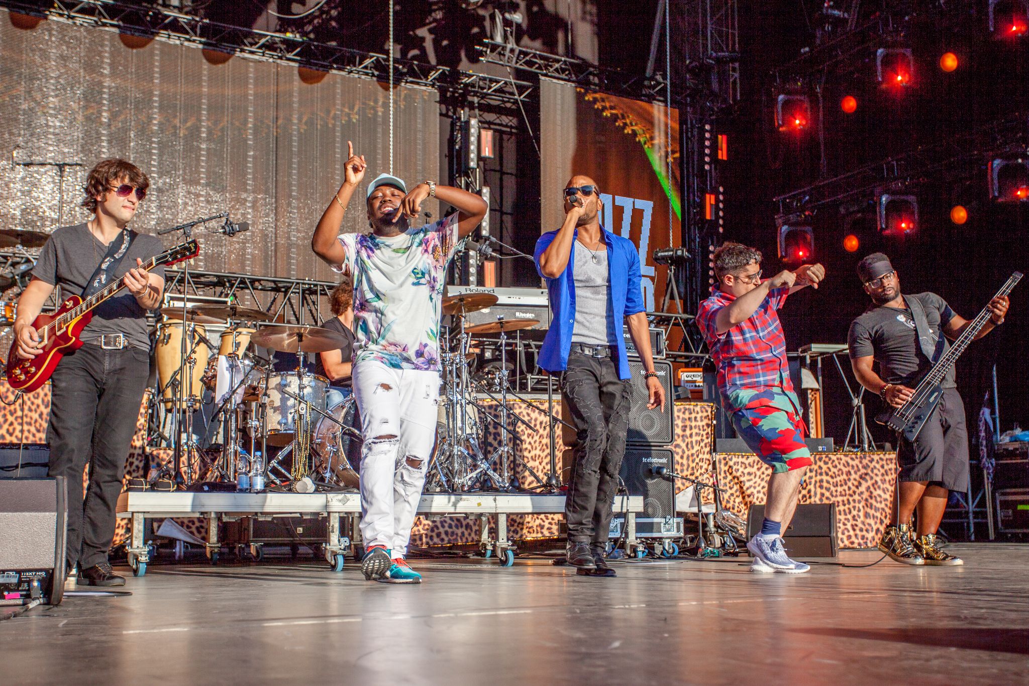 Trombone Shorty performs at the Schlossplatz during the Stuttgart Jazz Open