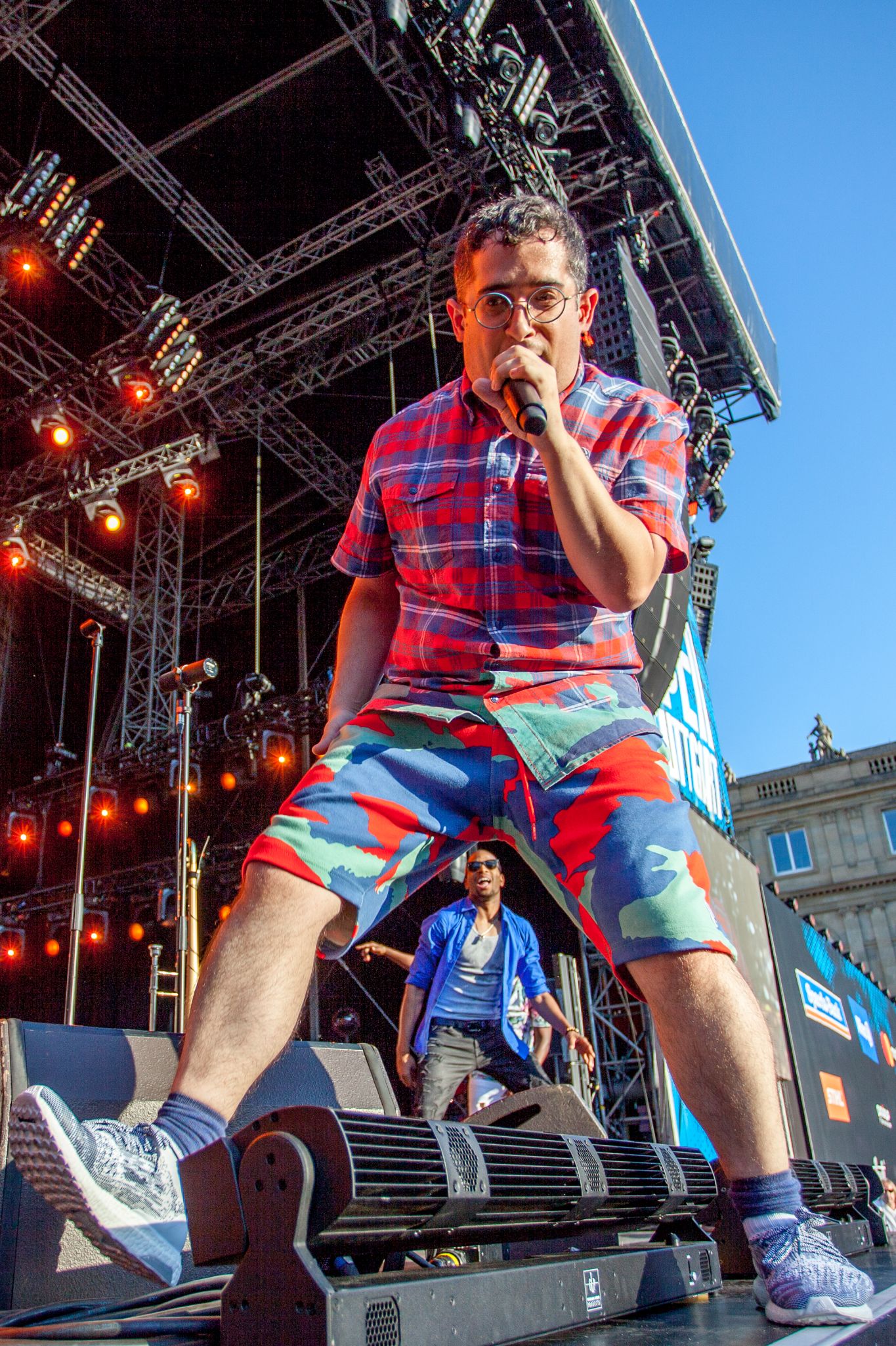 Trombone Shorty performs at the Schlossplatz during the Stuttgart Jazz Open